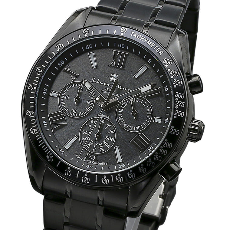 パナシア】 Salvatore Marra 腕時計 メンズ SM15116 BKBKSV クオーツ