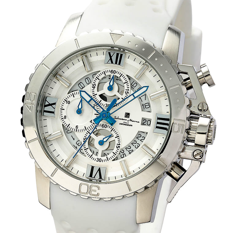 Salvatore Marra 腕時計 メンズ SM21103 SSWH/WH クオーツ クロノグラフ 10