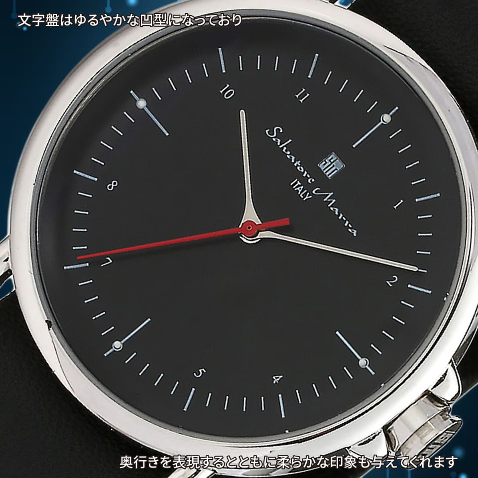 パナシア】 Salvatore Marra 腕時計 メンズ SM22104 SSBK クオーツ 